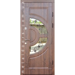 Входные двери Греция со стеклом Форт, серия Премиум