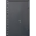 Двері Techno-door RAL 9975 графіт 1200