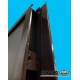 Конструкція полотна вхідних дверей Економ Метал/ДСП 1900 мм Сова