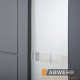 Вхідні двері Liberty Glass Abwehr сіра фарба 7016 / білий Vinorit