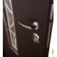 Вхідні двері Solid Glass Abwehr фарба коричнева 8019T / дуб полярний Vinorit