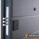 Вхідні двері Solid 76 Abwehr сіра фарба 7021T / Антрацит Vinorit