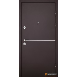 Входные двери Solid 76 Abwehr краска коричневая 8019T / Венге Vinorit
