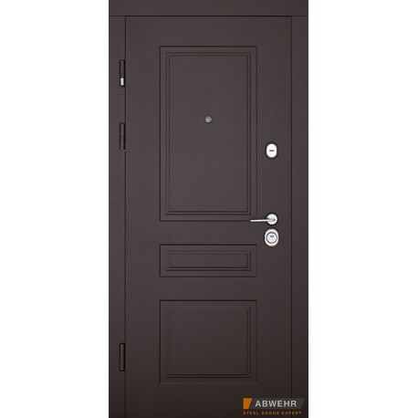 Вхідні двері Rubina 508/519 Abwehr Венге темна / Рустик Авіньйон