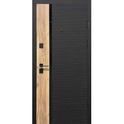 Вхідні двері Магда 632.1 (Тип 2) Софт-тач чорний Крафт золотий