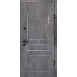 Вхідні двері 22-63 (3D) COMFORT Термопласт Оксид темний / Оксид білий