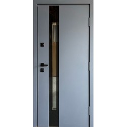 Двері вхідні Сильвер Редфорт G1298 металік / графіт
