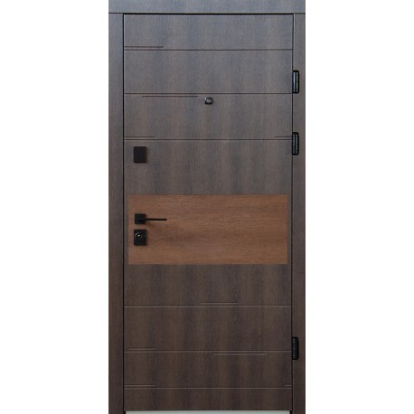 Входные двери Магда 645 (Тип 2.3) Дримвуд темный + Дримвуд коричневый