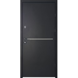 Входная дверь City Light 1 RAL 9005 муар/астровайт