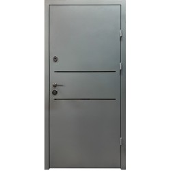 Входная дверь City Light 2 RAL 7016 текстура/венге модена