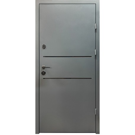 Входная дверь City Light 2 RAL 7016 текстура/венге модена