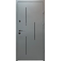 Входная дверь City Light 3 RAL 7016 текстура/оксид светлый лайт