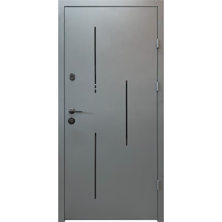 Входная дверь City Light 3 RAL 7016 текстура/оксид светлый лайт