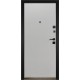 Входная дверь City Style 3 черная шагрень/олово супермат