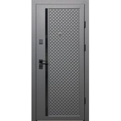 Входная дверь City Max 1 антрацит/белый супермат