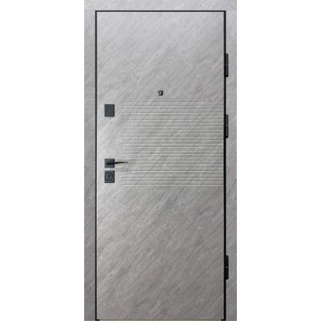 Входная дверь City Max 3 срез камня/оксид белый