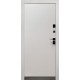 Входная дверь City Pro 1 RAL 9005 муар/белый супермат