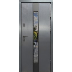 Вхідні двері City Lux 2 лампра антрацит/сосна прованс