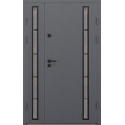 Вхідні двері Artiz СТ-101 1200 мм RAL 7024 / Дуб шато