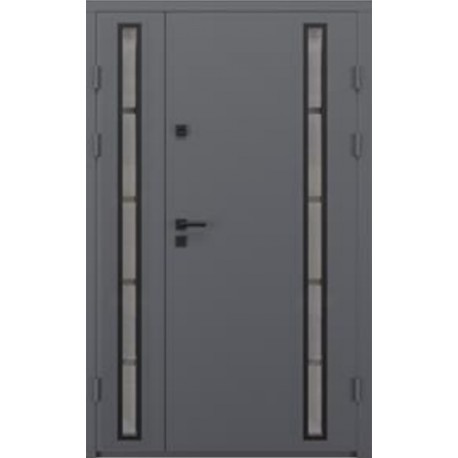 Вхідні двері Artiz СТ-101 1200 мм RAL 7024 / Дуб шато