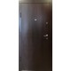 Двери входные Гладь Оптима лайт Redfort темный орех