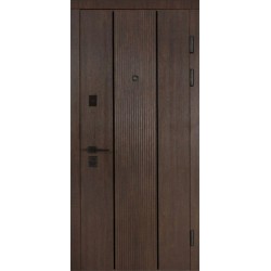 Двері вхідні Вертикаль Редфорт Дуб портовий / Білий супермат