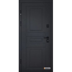 Вхідні двері 498 Scandi Abwehr фарба (RAL 7016) + ВСМ/Vinorit білий + ВСМ