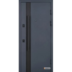 Входные двери 591 Pulse Abwehr краска серая 7021T / белый Vinorit