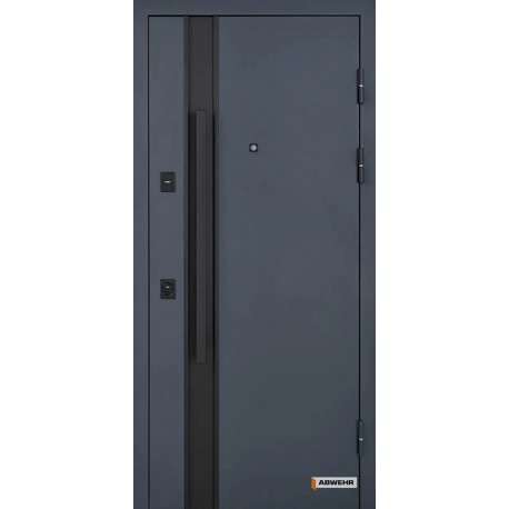 Входные двери 591 Pulse Abwehr краска серая 7021T / белый Vinorit