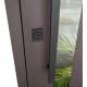 Входные двери 506 Nordi Glass Abwehr коричневый Ral 8019Т / слоновая кость