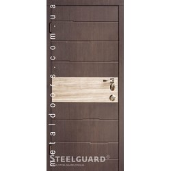 Двери Sten SteelGuard Темный венге / Дуб кантри