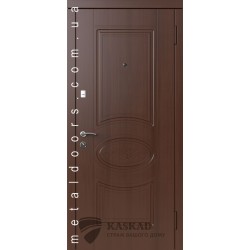 Входные двери Вена Каскад Премиум 100 орех шоколадный/дуб бронза